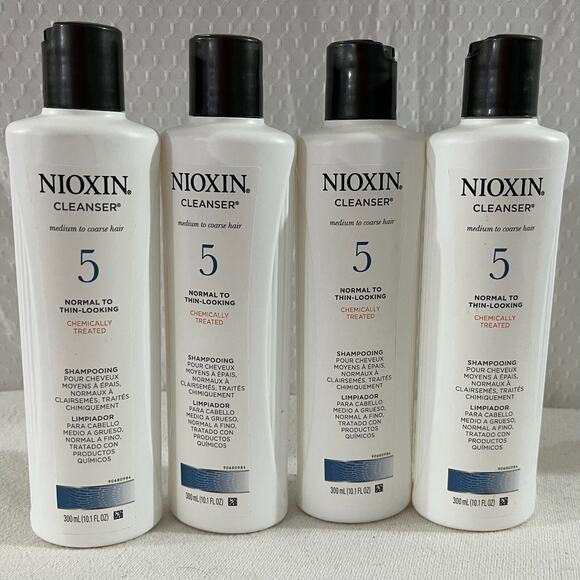 Lot of 4 Nioxin 5 Cleanser Normal to Thin-Looking Shampoo (10.1 fl oz) - Picture 1 of 1